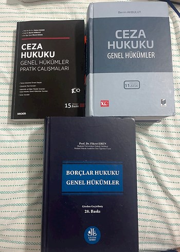 Ceza Hukuku ve Borçlar Hukuku Kitapları Seti