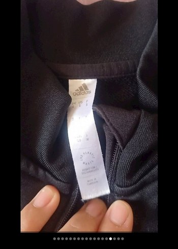 Siyah Adidas Beşiktaş Fermuarlı Sweatshirt - Görsel 2