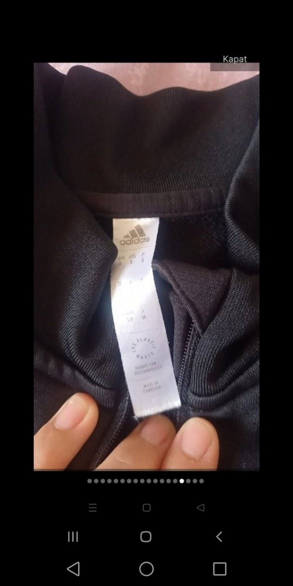 Siyah Adidas Beşiktaş Fermuarlı Sweatshirt - Görsel 2