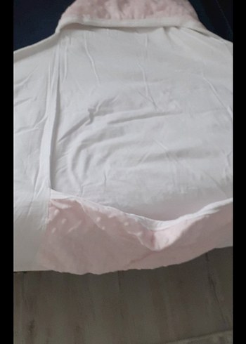 Pembe Kapüşonlu Bebek Battaniyesi - Görsel 9