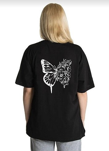 Kelebek Baskılı t-shirt