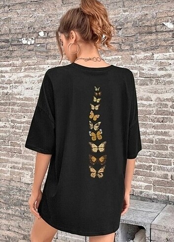 Kelebek Baskılı T-shirt 