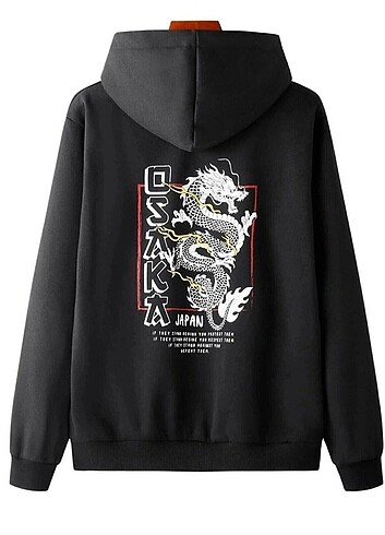 Baskılı Kapşonlu swehetshirt Baskılı Kapşonlu swehetshirt 