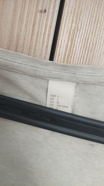 l Beden yeşil Renk H&M Basics Su Yeşili Tişört