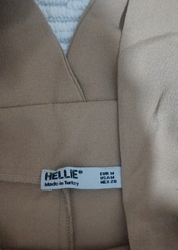 Düğmeli Bej Midi Kadın Tulum - Görsel 3