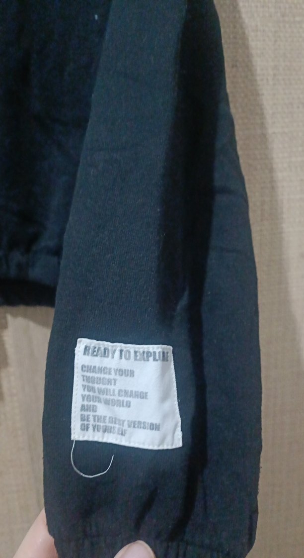 Siyah çocuk Uzun Kollu Sweatshirt - Görsel 3