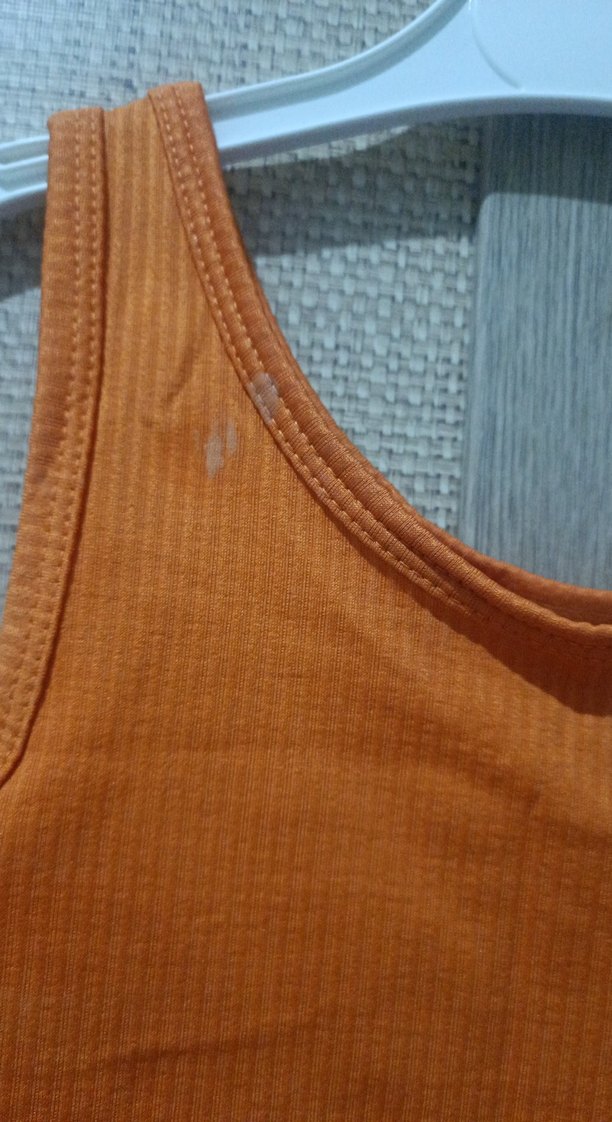 Turuncu Basic Kız Çocuk Crop Atlet - Görsel 2