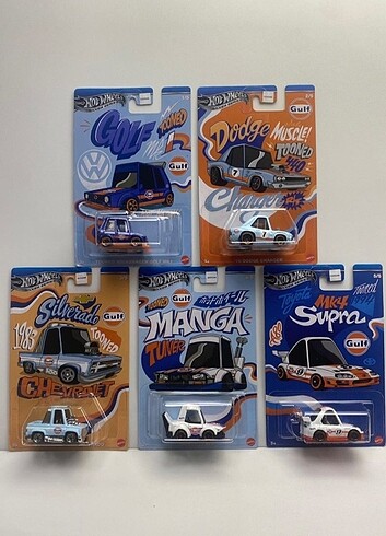 Hotwheels Gulf tooned set 