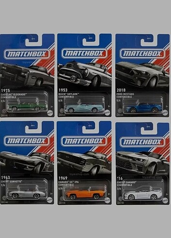 Matchbox convertible set 