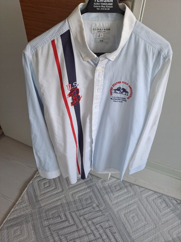 U.S. Polo Assn. Erkek uzun Kollu Baskılı Gömlek - Görsel 2