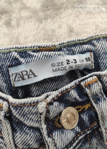 Gri çocuk Düğmeli Mini Denim Şort - Görsel 5
