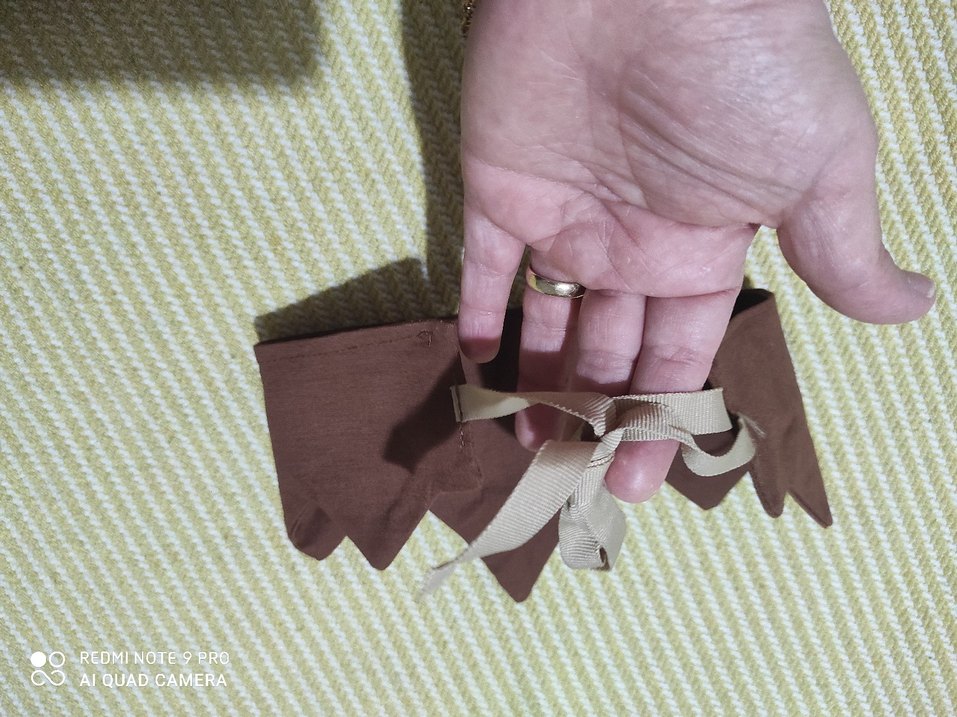 Kahverengi Nakışlı doğum günü taç - Görsel 3