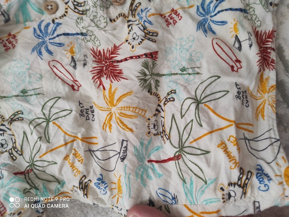 Erkek Çok Renkli Bohem Kısa Kollu Gömlek - Görsel 2