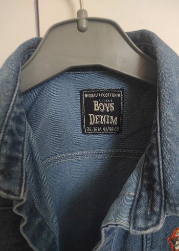 LC Waikiki Erkek Çocuk Lacivert Denim Gömlek