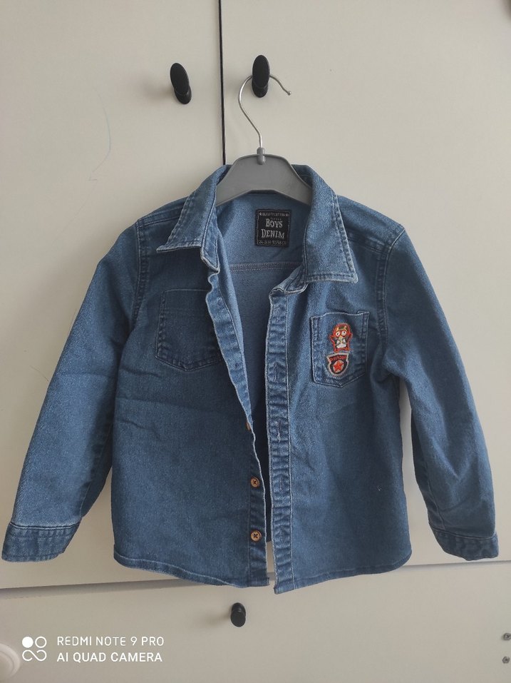 Erkek Çocuk Lacivert Denim Gömlek - Görsel 4