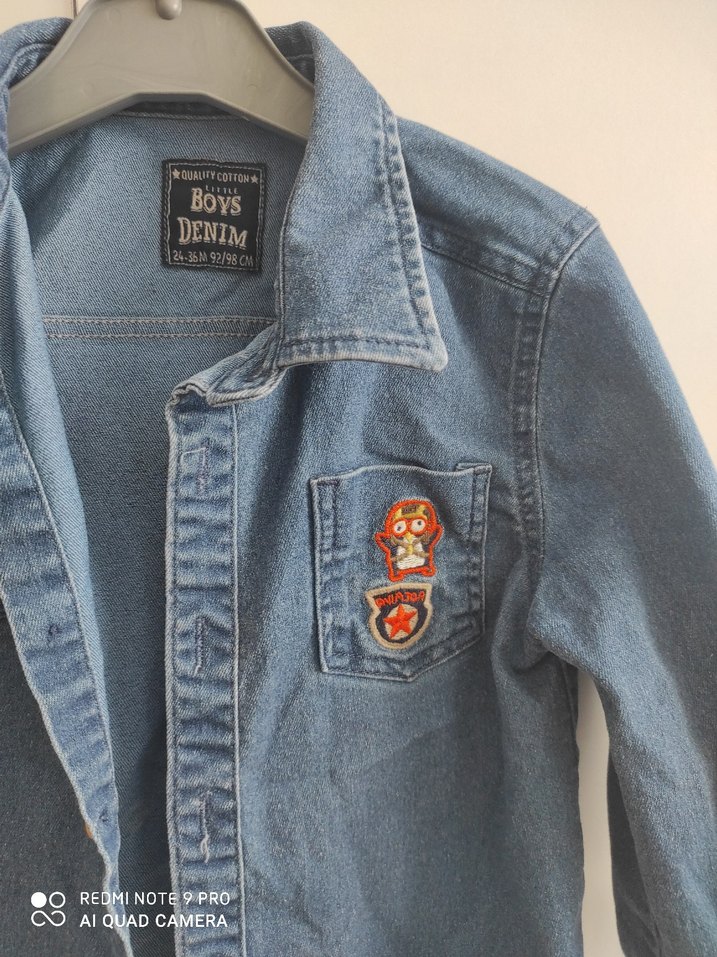 Erkek Çocuk Lacivert Denim Gömlek - Görsel 5