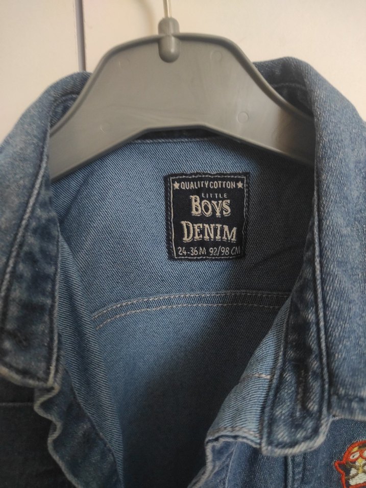 Erkek Çocuk Lacivert Denim Gömlek - Görsel 2