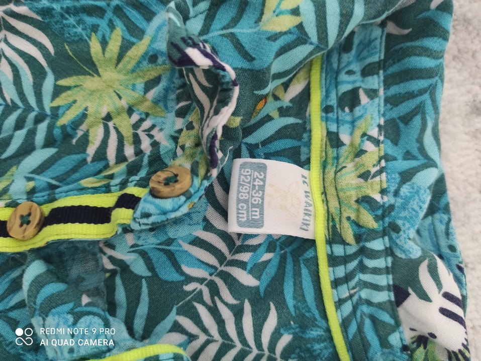 Renkli Tropikal Desenli Erkek Gömlek - Görsel 2