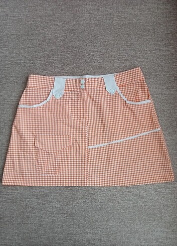 Kareli mini etek 