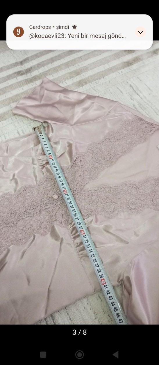 Bohem Nakışlı Uzun Kadın Sabahlık - Görsel 4