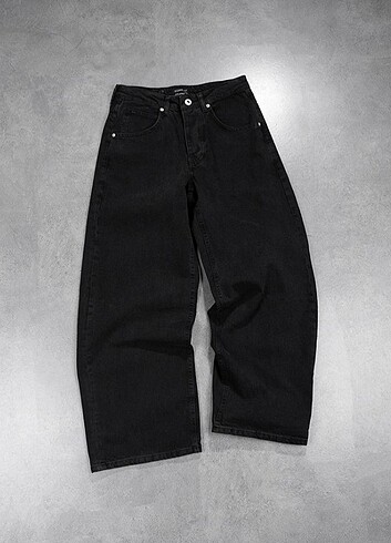 Siyah Oversize Baggy Jean 