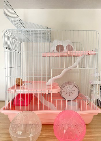 Üç Katlı Lüks Hamster Kafesi