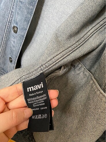 m Beden mavi Renk Mavi marka kot ceket