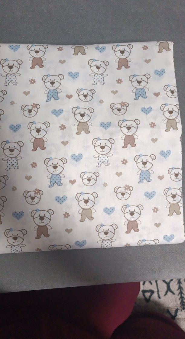 mavi kahve bebek pamuklu nevresim takımı 100×150 - Görsel 2