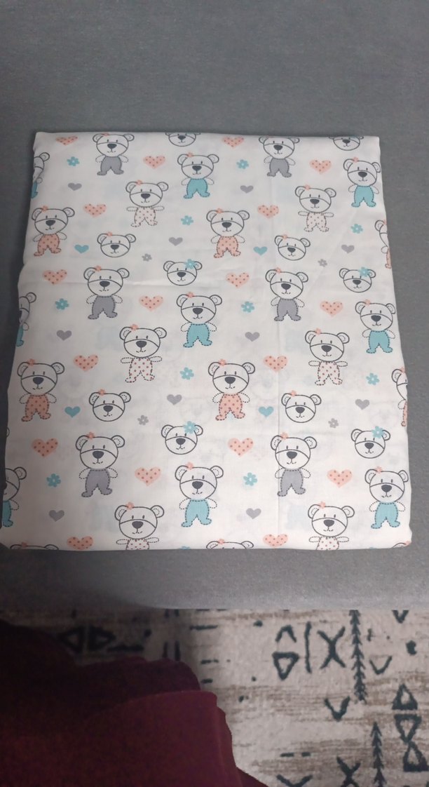 Baskılı Gri Bebek nevresim takımı100×150 - Görsel 2