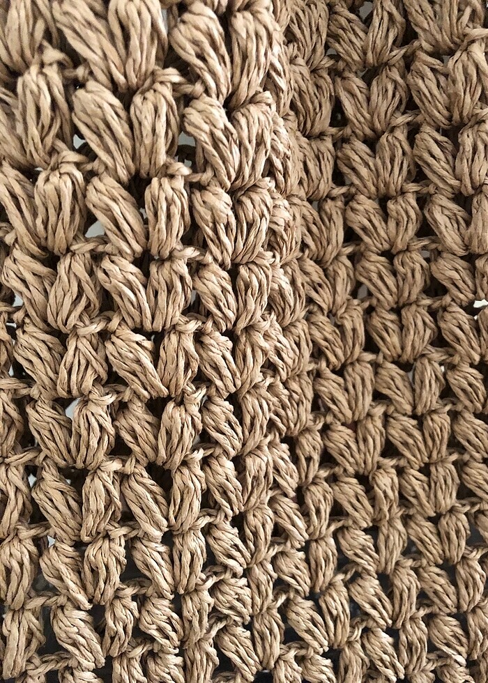 Hasır el örgüsü çanta - Görsel 3