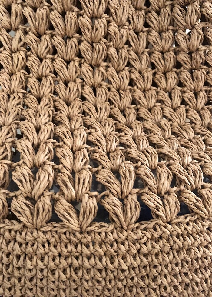 Hasır el örgüsü çanta - Görsel 4