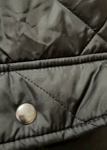 Düğmeli Siyah Uzun Kadın Yelek - Görsel 6