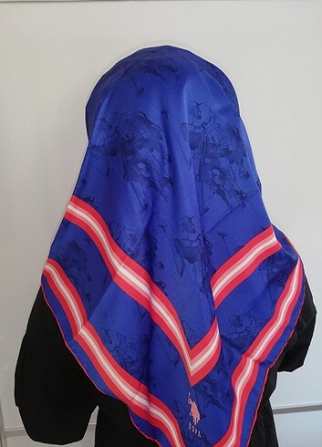 Lacivert twill eşarp 