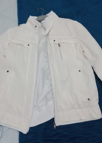 Polo Ralph Lauren Beyaz kadın Fermuarlı Yağmurluk - Görsel 8