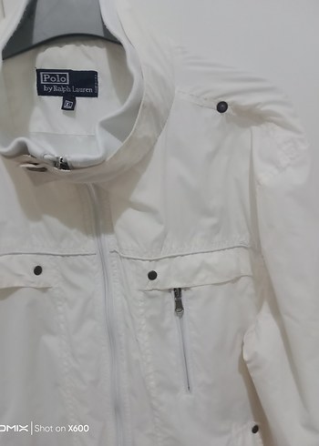 Polo Ralph Lauren Beyaz kadın Fermuarlı Yağmurluk - Görsel 2