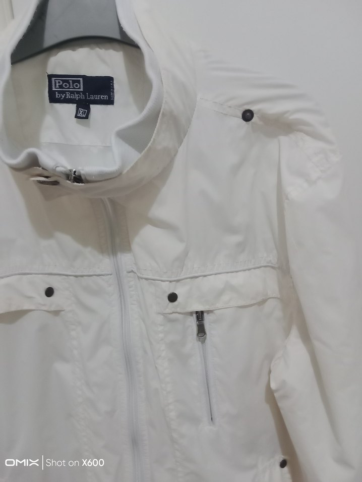 Polo Ralph Lauren Beyaz kadın Fermuarlı Yağmurluk - Görsel 2