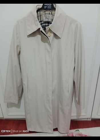 Burberry Gri Baskılı Mini Kemerli pardesü - Görsel 5