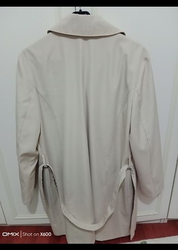 Burberry Gri Baskılı Mini Kemerli pardesü - Görsel 4