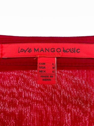 l Beden kırmızı Renk Mango Gömlek %70 İndirimli.