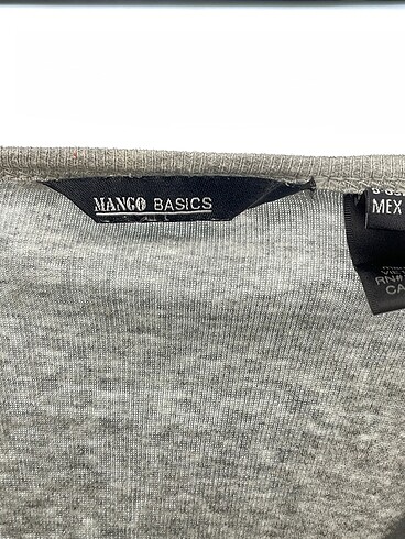 l Beden gri Renk Mango T-shirt %70 İndirimli.