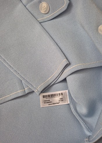 Zara Mavi Triko Hırka Ceket - Görsel 12