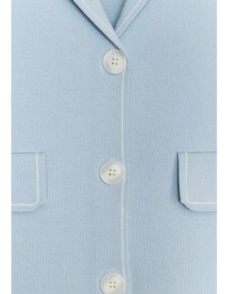 Zara Mavi Triko Hırka Ceket - Görsel 3