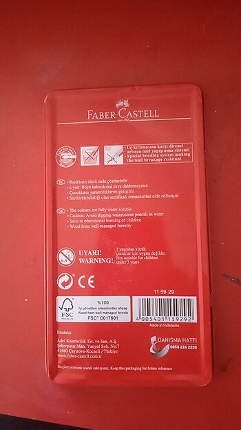  Beden Faber Castell Suluboya Kalemi 