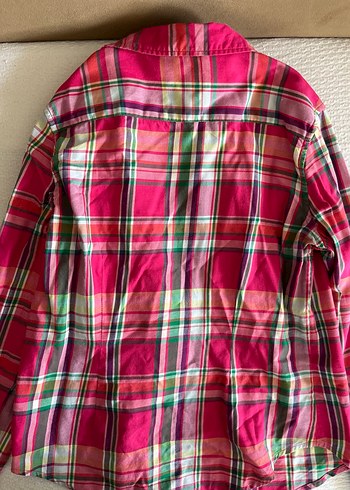 Uzun Kollu Pembe Ekose Gömlek - Görsel 3