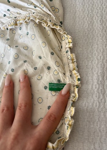 Kız Çocuk Beyaz Keten Bohem Gömlek - Görsel 3