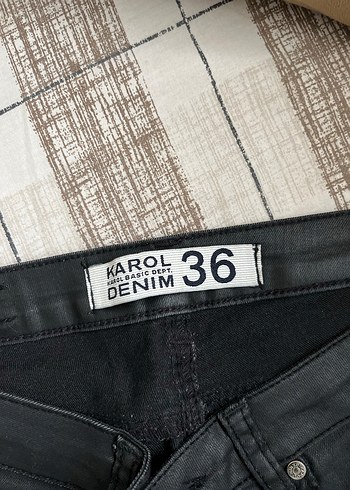 Siyah Deri Kadın Skinny Biker Pantolon - Görsel 3