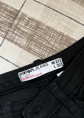 Siyah Kadın Normal Kesim Jean - Görsel 2