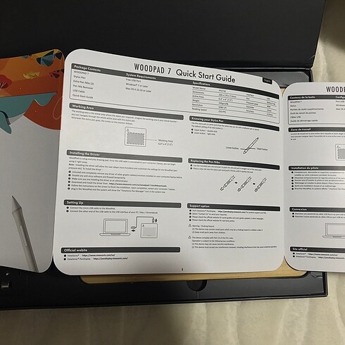 Beden viewsonic woodpad 7 inç grafik çizim tablet