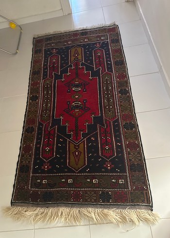 Diğer Niğde halısı 3 lü Koyu Çok Renkli Desenli Geleneksel Halı