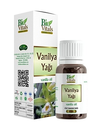 Vanilya Yağı 20 ml Bio Vitals 
